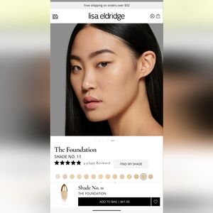 NWT Lisa Eldridge The Foundation Shade No. 11 — Neutral Golden Undertones